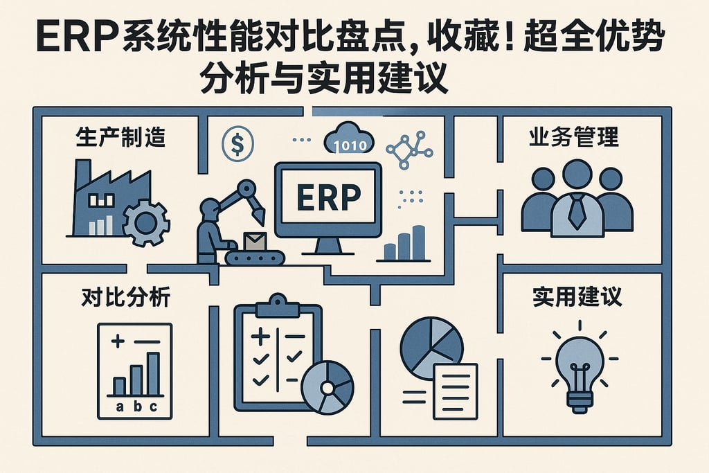 ERP系统性能对比盘点，收藏！超全优劣势分析与实用建议