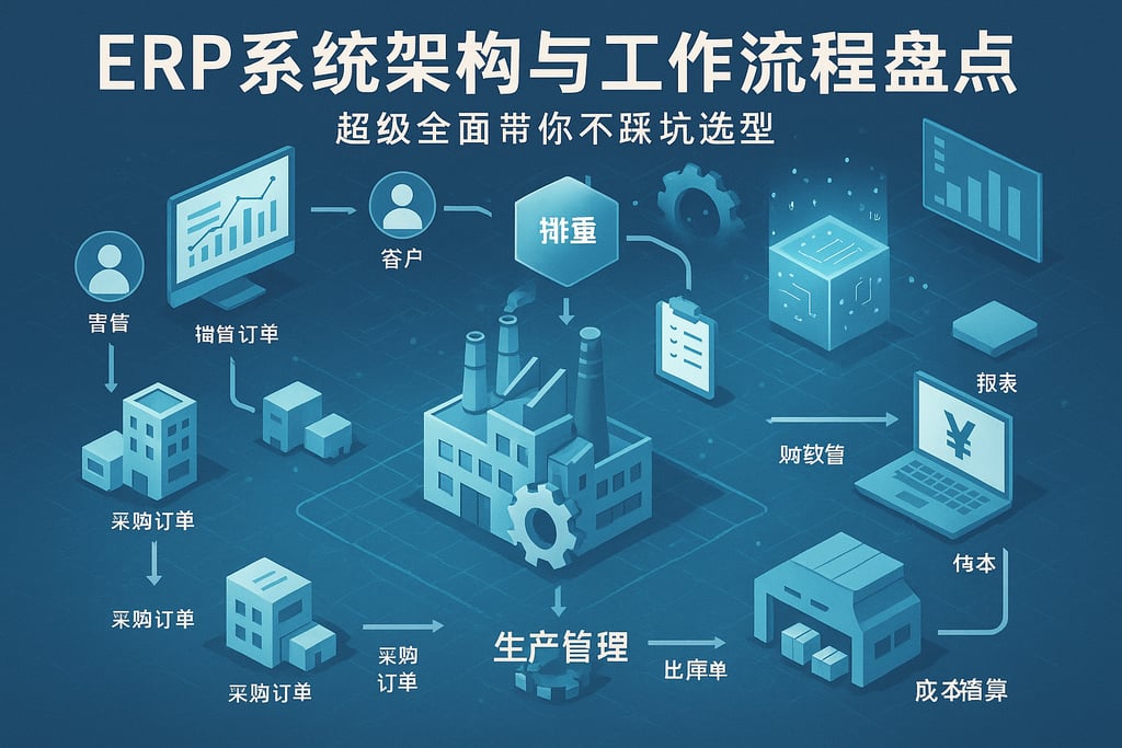 ERP系统架构与工作流程盘点，超级全面带你不踩坑选型