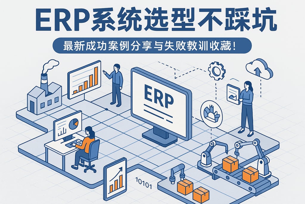 ERP系统案例选型不踩坑，最新成功案例分享与失败教训收藏！