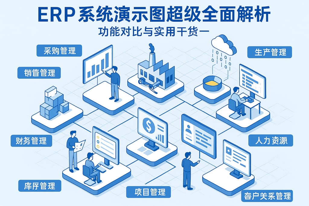 ERP系统演示图超级全面解析，功能对比与实用干货一