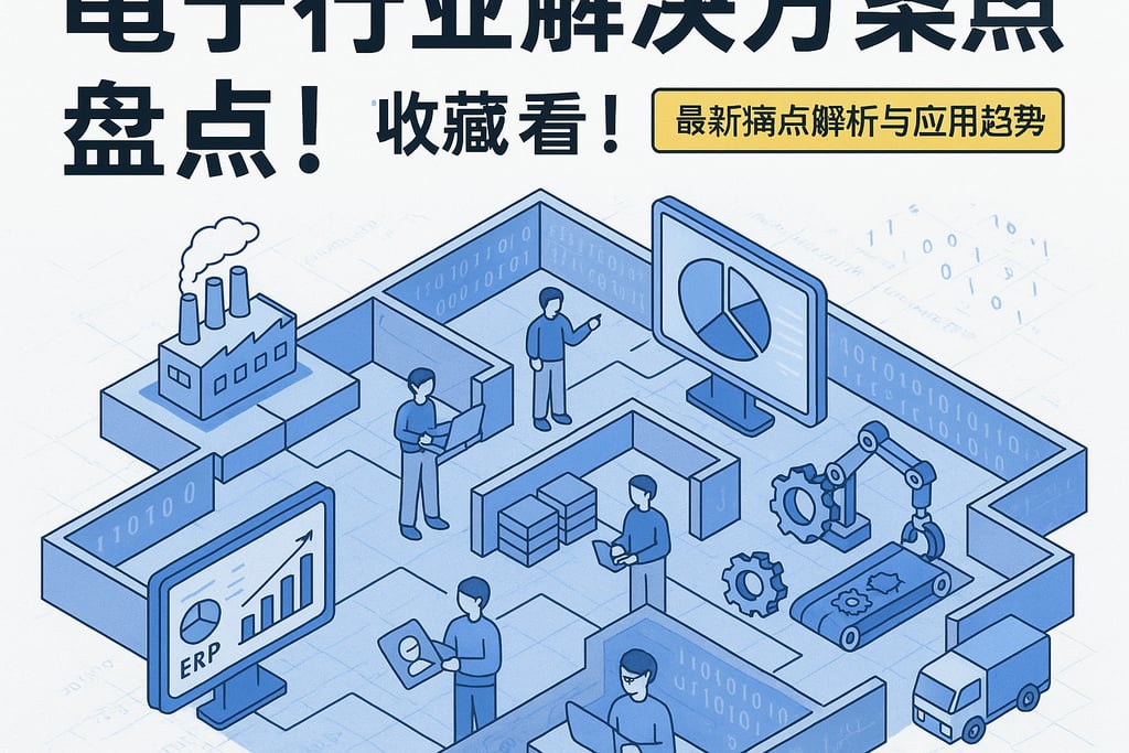 ERP系统电子行业解决方案盘点，收藏！最新痛点解析与应用趋势