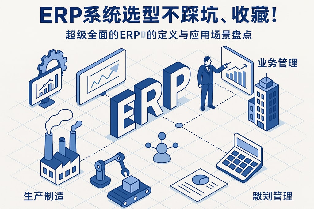 ERP系统选型不踩坑，收藏！超级全面的erp的定义与应用场景盘点