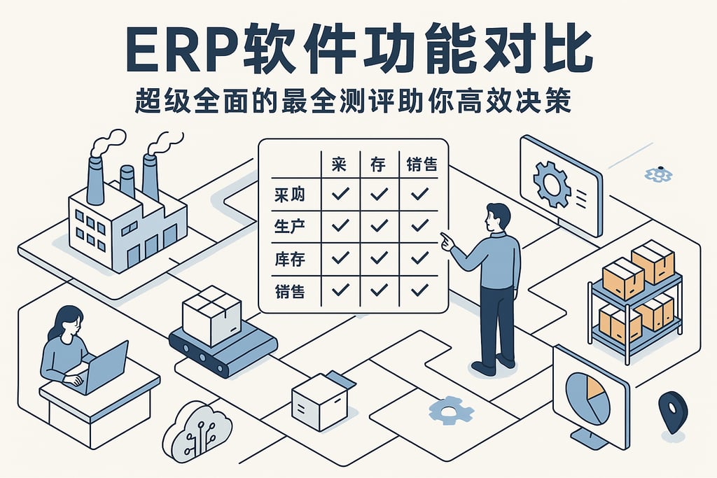 ERP软件功能对比，超级全面的最全测评助你高效决策
