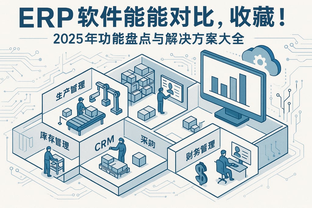 ERP软件性能对比，收藏！2025年功能盘点与解决方案大全