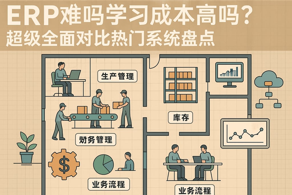 ERP难吗学习成本高吗？超级全面对比热门系统盘点