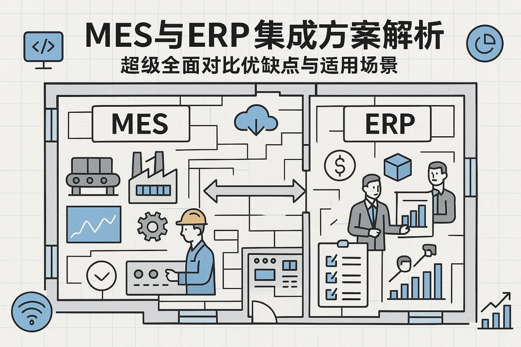 MES与ERP集成方案解析，超级全面对比优缺点与适用场景