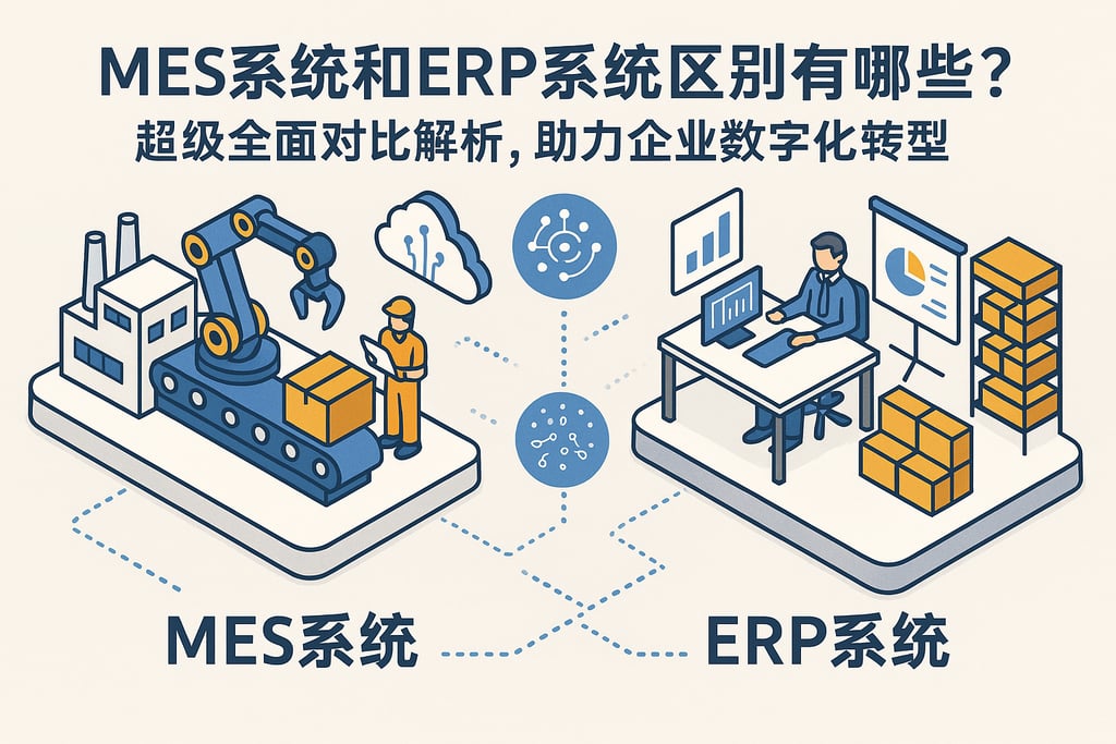 MES系统和ERP系统区别有哪些？超级全面对比解析，助力企业数字化转型