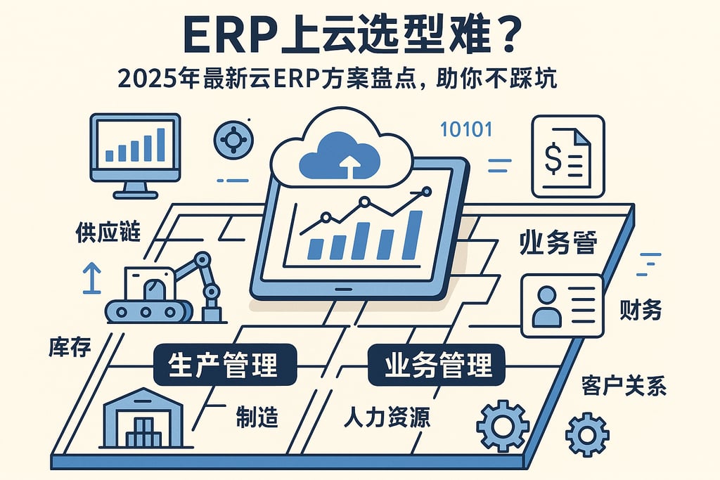 erp上云选型难？2025年最新云ERP方案盘点，助你不踩坑