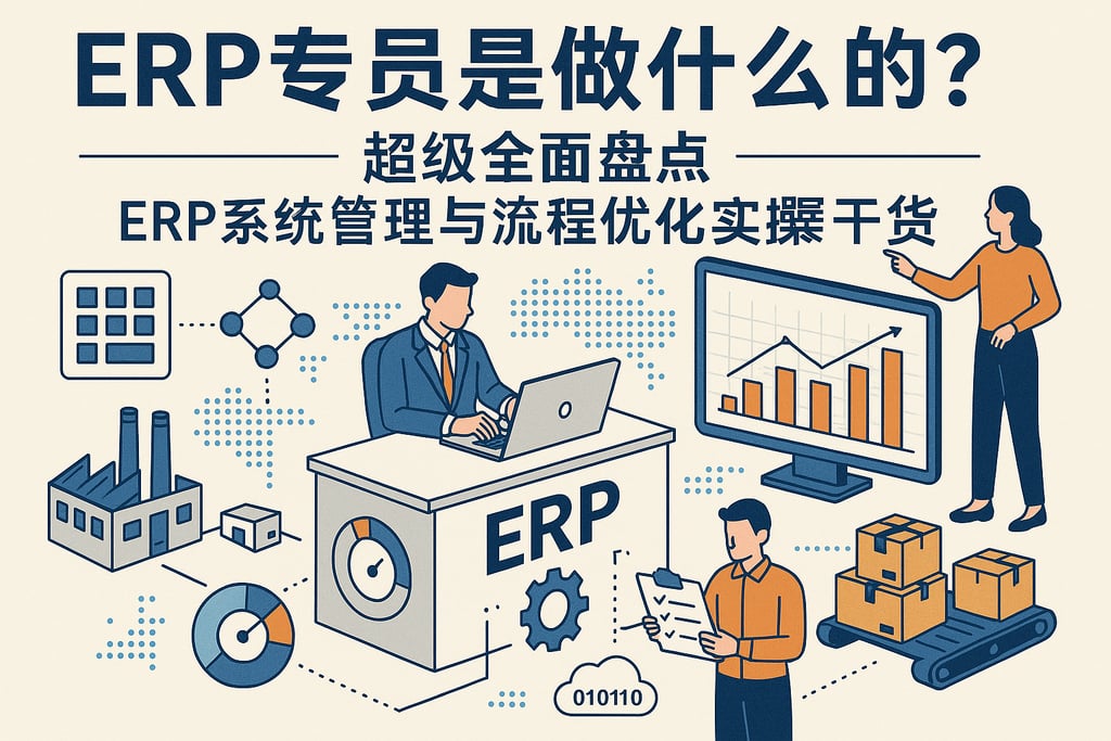 erp专员是做什么的？超级全面盘点，ERP系统管理与流程优化实操干货