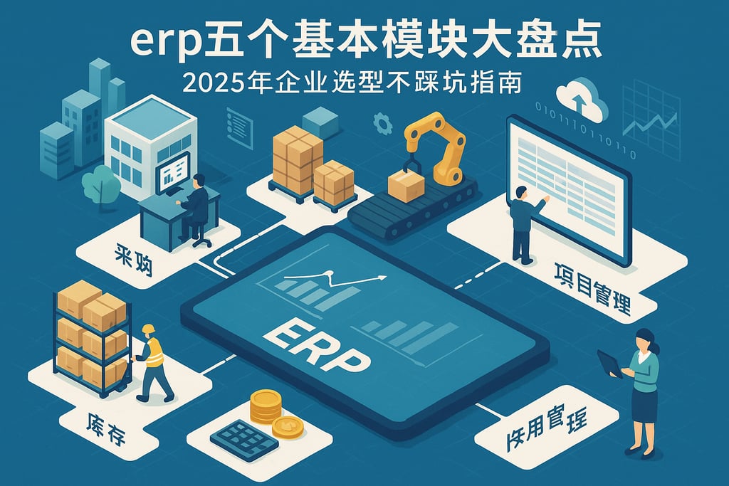 erp五个基本模块大盘点，2025年企业选型不踩坑指南