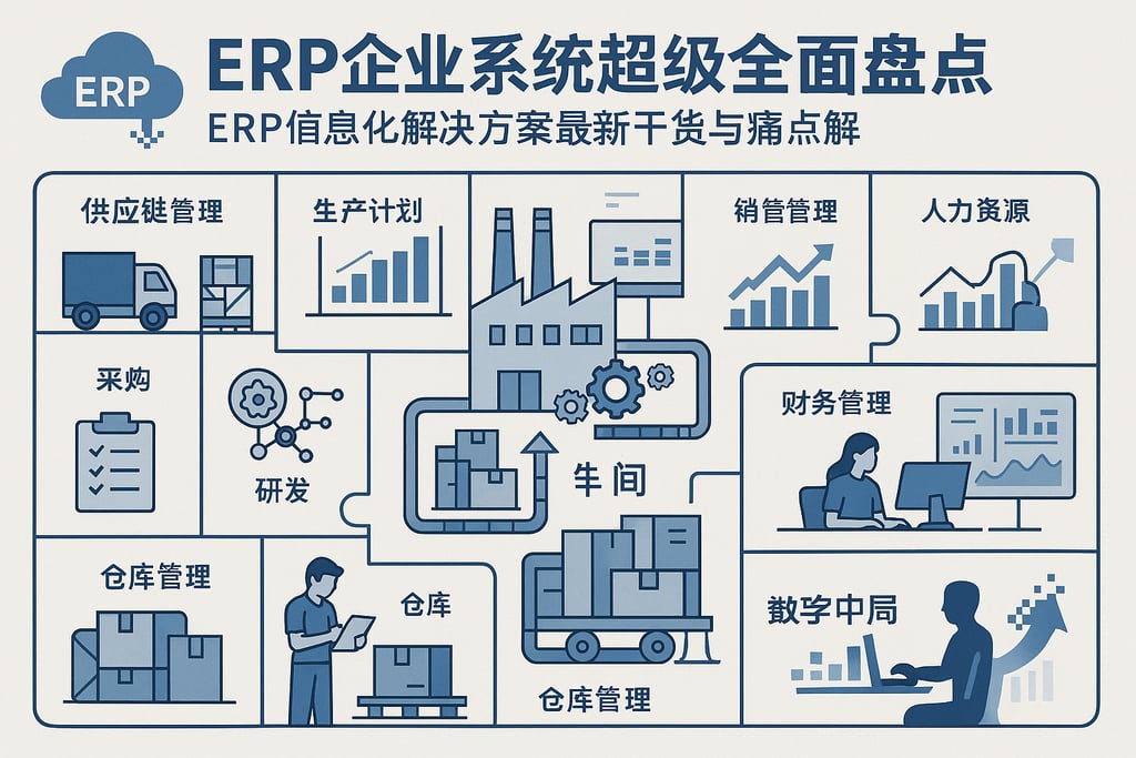 erp企业系统超级全面盘点，erp信息化解决方案最新干货与痛点解