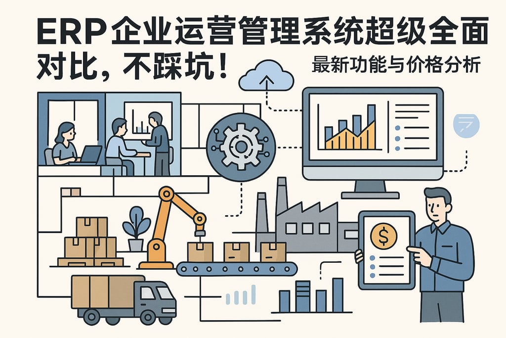 erp企业运营管理系统超级全面对比，不踩坑！最新功能与价格分析