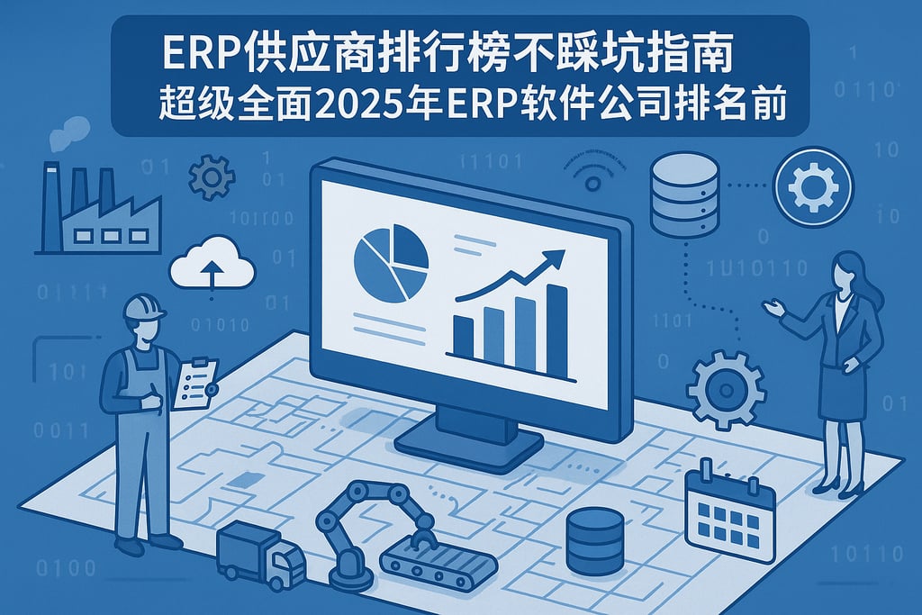 erp供应商排行榜不踩坑指南，超级全面2025年erp软件公司排名前十盘