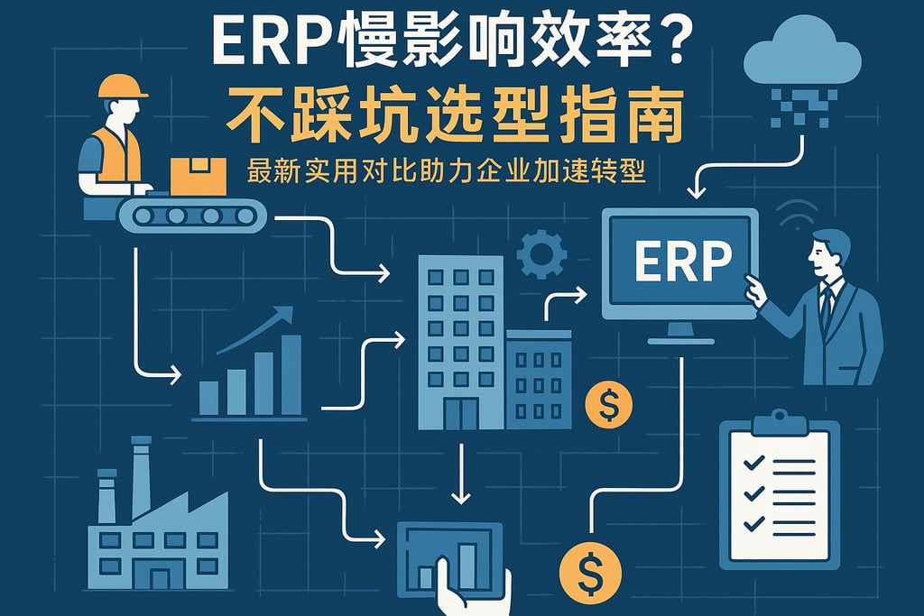 erp慢影响效率？不踩坑选型指南，最新实用对比助力企业加速转型