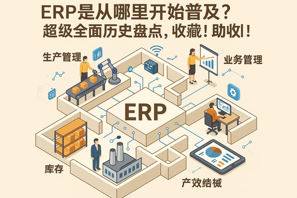 erp是从哪里开始普及？超级全面历史盘点，收藏！助你高效了解发展脉络