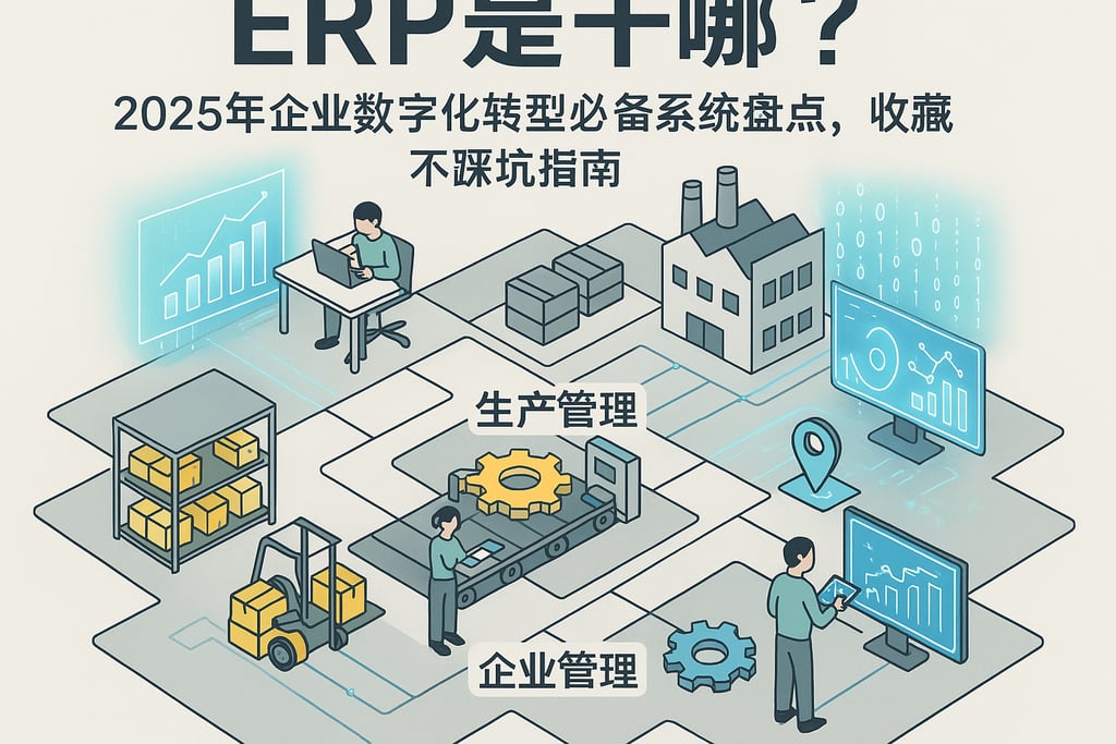 erp是干嘛的？2025年企业数字化转型必备系统盘点，收藏不踩坑指南