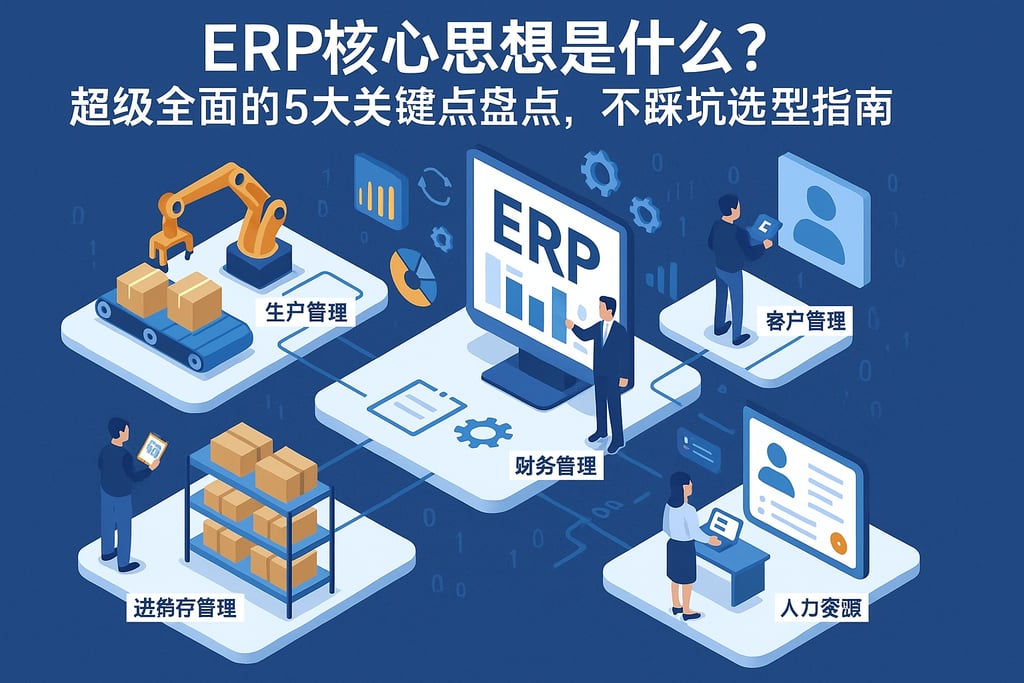 erp核心思想是什么？超级全面的5大关键点盘点，不踩坑选型指南