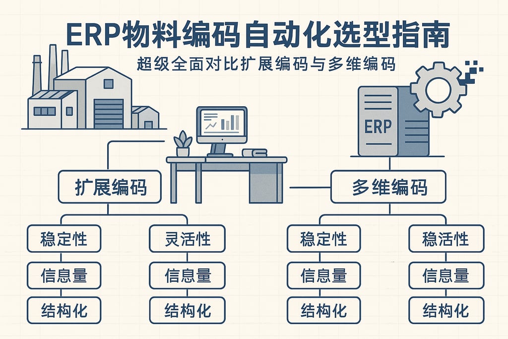 erp物料编码自动化选型指南，超级全面对比扩展编码与多维编码