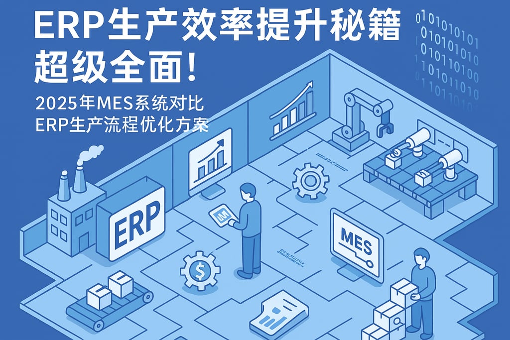 erp生产效率提升秘籍，超级全面！2025年MES系统对比ERP生产流程优化方案