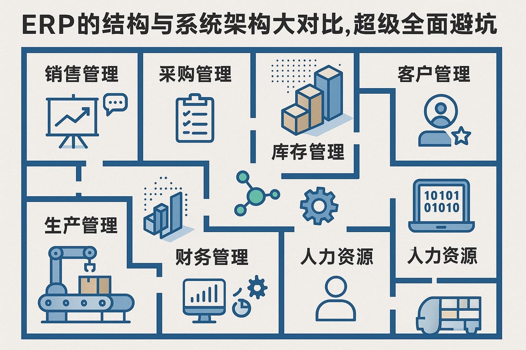 erp的结构与系统架构大对比，超级全面避坑指南
