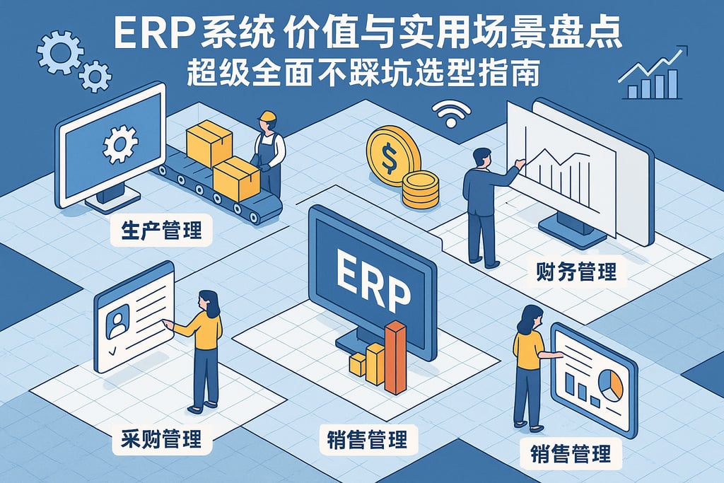 erp系统价值与实用场景盘点，超级全面不踩坑选型指南