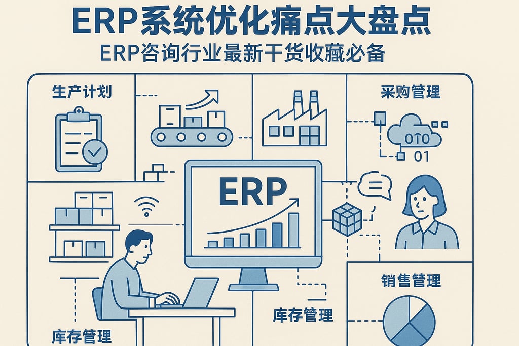erp系统优化痛点大盘点，erp咨询行业最新干货收藏必
