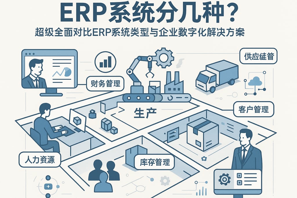 erp系统分几种？超级全面对比erp系统类型与企业数字化解决方案