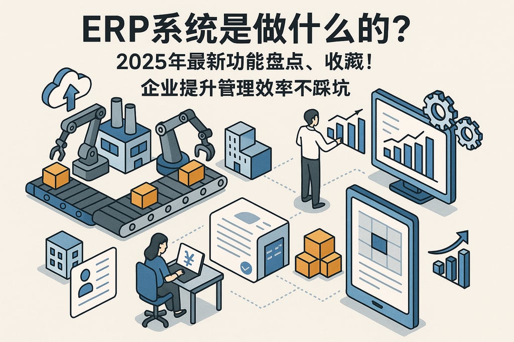 erp系统是做什么的？2025年最新功能盘点，收藏！企业提升管理效率不踩坑