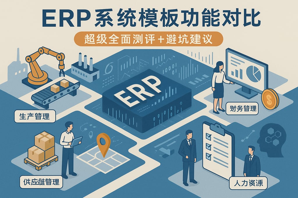 erp系统模板功能对比，超级全面测评+避坑建议