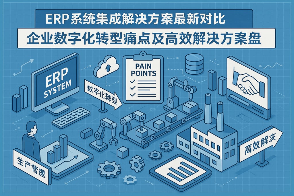 erp系统集成解决方案最新对比，企业数字化转型痛点及高效解决方案盘