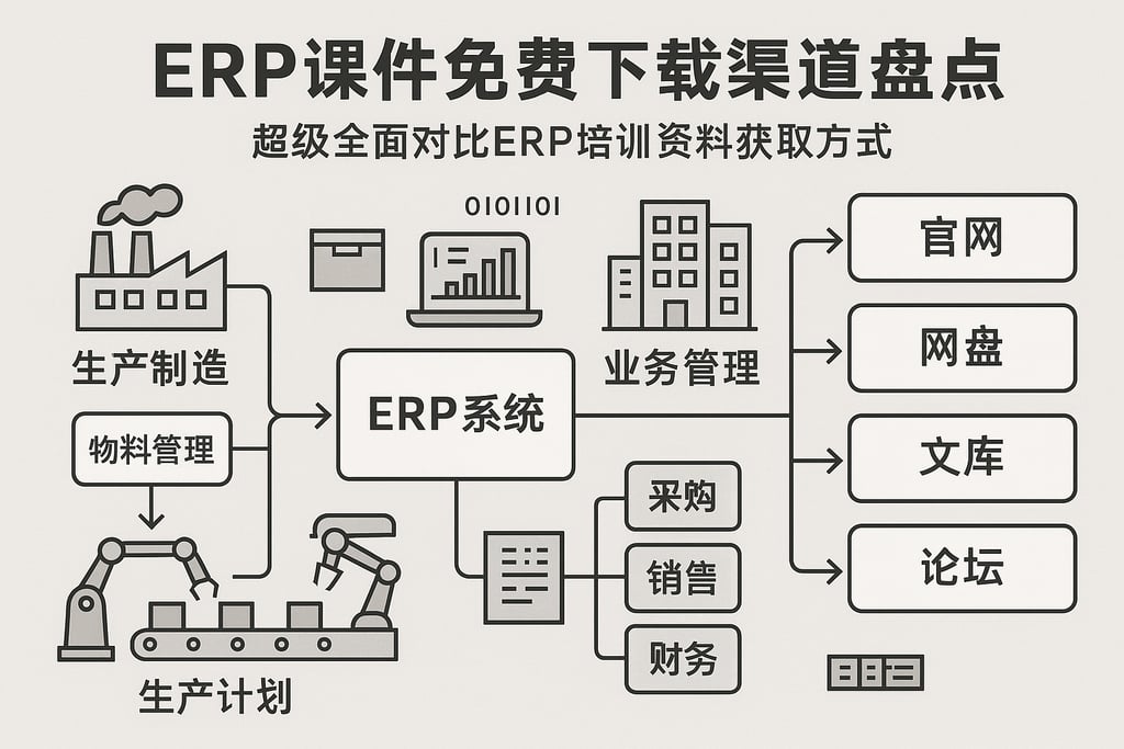 erp课件免费下载渠道盘点，超级全面对比erp培训资料获取方式