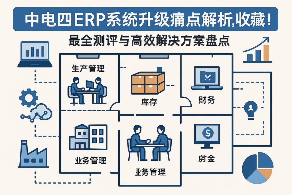 中电四ERP系统升级痛点解析，收藏！最全测评与高效解决方案盘点