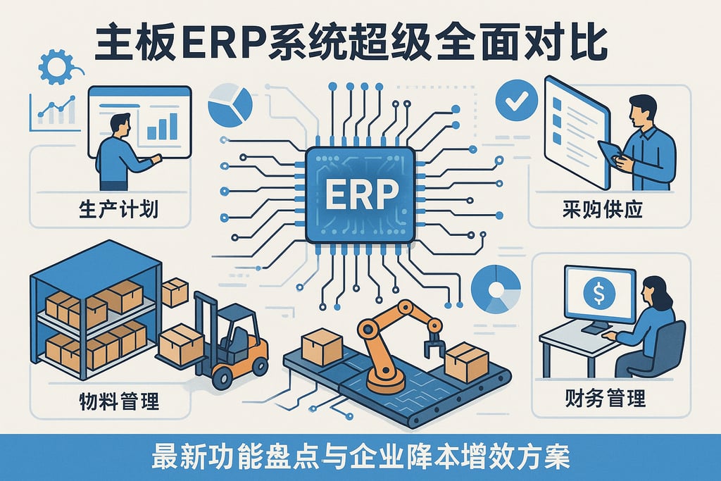 主板ERP系统超级全面对比，最新功能盘点与企业降本增效方案