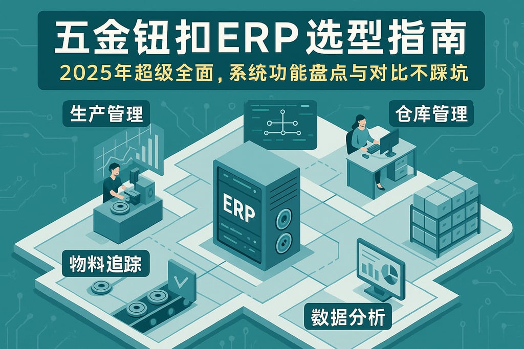 五金钮扣erp选型指南，2025年超级全面，系统功能盘点与对比不踩坑