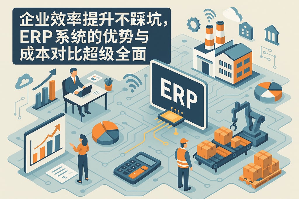 企业效率提升不踩坑，ERP系统的优势与成本对比超级全面