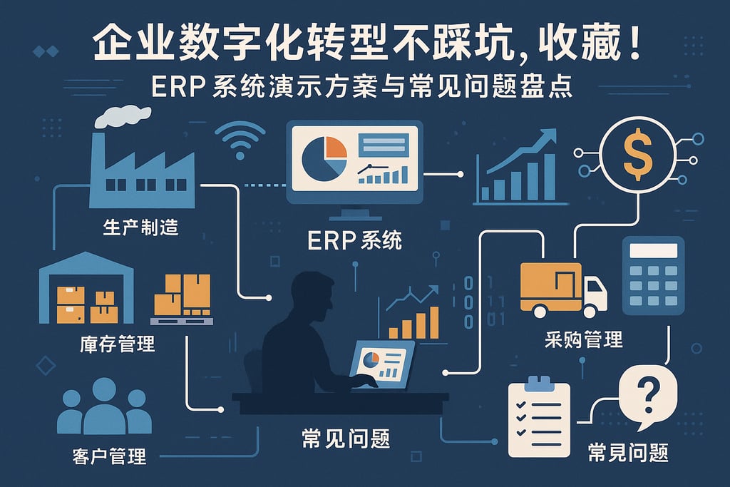 企业数字化转型不踩坑，收藏！ERP系统演示方案与常见问题盘点