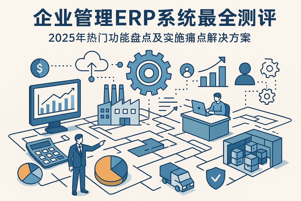 企业管理erp系统最全测评，2025年热门功能盘点及实施痛点解决方案