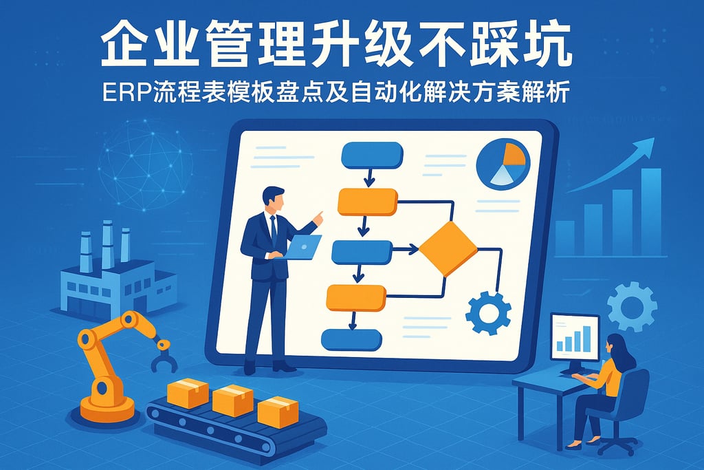 企业管理升级不踩坑，ERP流程表模板盘点及自动化解决方案解析