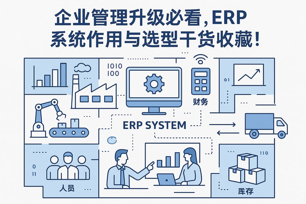 企业管理升级必看，erp系统作用与选型干货收藏！