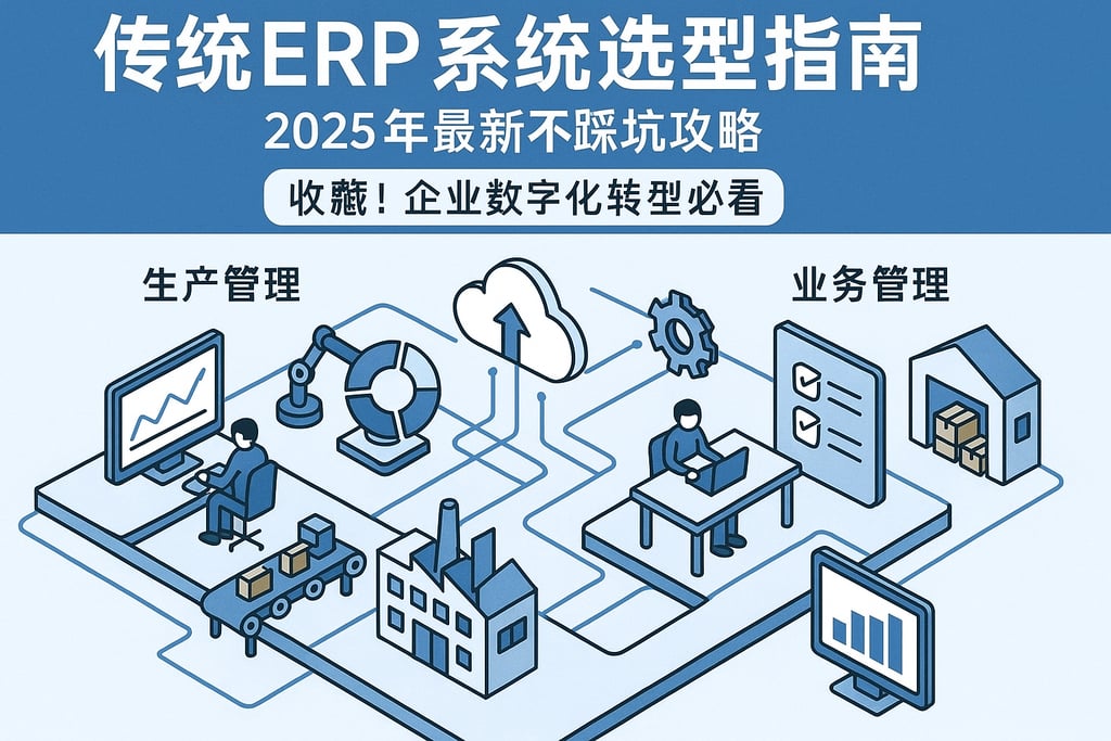 传统ERP系统选型指南：2025年最新不踩坑攻略，收藏！企业数字化转型必看