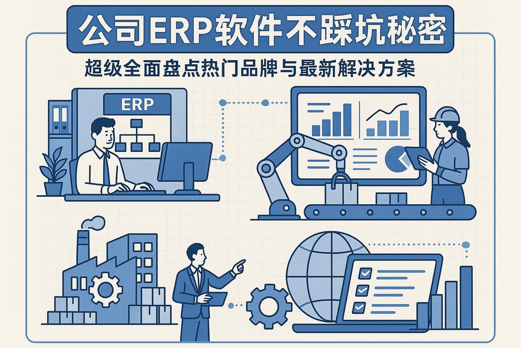 公司ERP软件不踩坑秘籍，超级全面盘点热门品牌与最新解决方案
