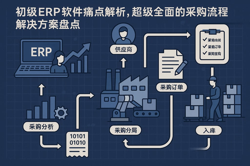 初级erp软件痛点解析，超级全面的采购流程解决方案盘点