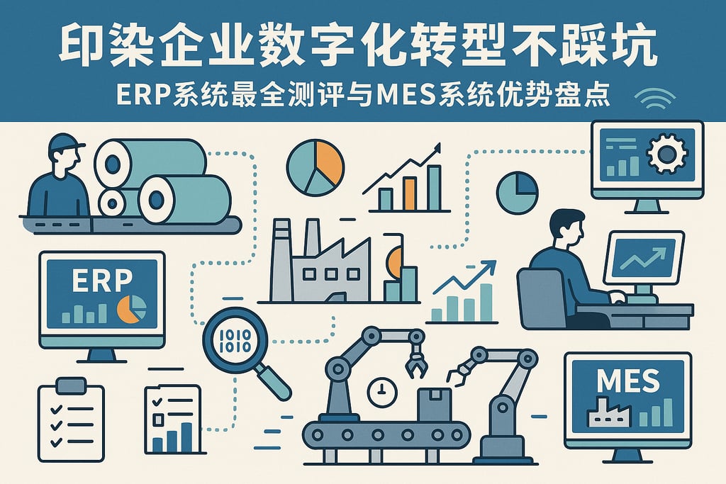 印染企业数字化转型不踩坑，ERP系统最全测评与MES系统优势盘点