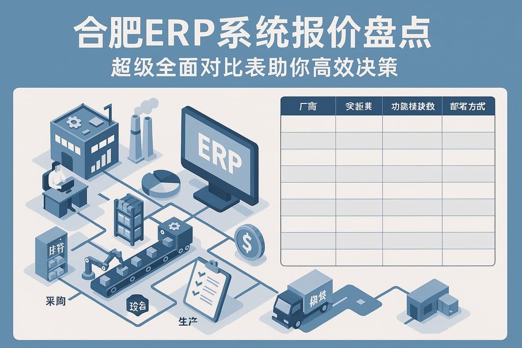 合肥ERP系统报价盘点，超级全面对比表助你高效决策