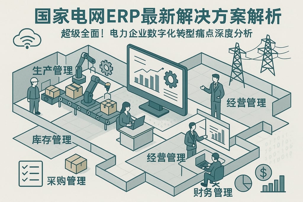 国家电网ERP最新解决方案解析，超级全面！电力企业数字化转型痛点深度分析