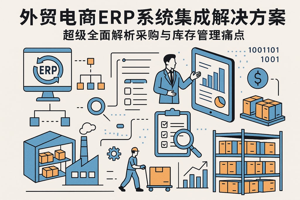外贸电商erp系统集成解决方案，超级全面解析采购与库存管理痛点