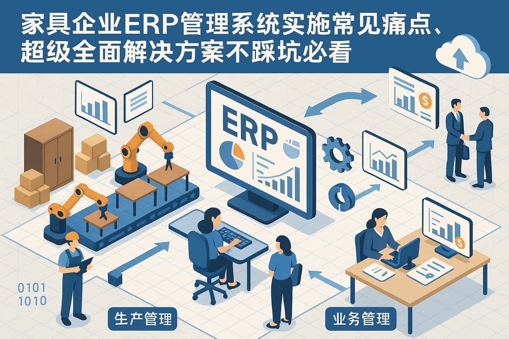 家具企业erp管理系统实施常见痛点，超级全面解决方案不踩坑必看