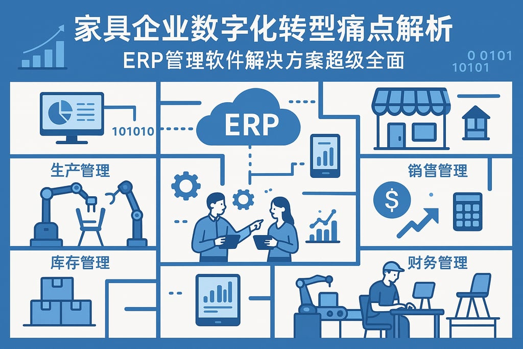 家具企业数字化转型痛点解析，erp管理软件解决方案超级全面