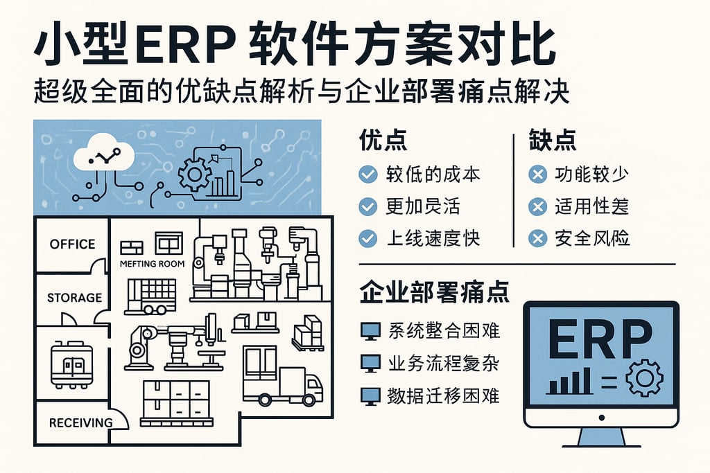 小型erp软件方案对比，超级全面的优缺点解析与企业部署痛点解决