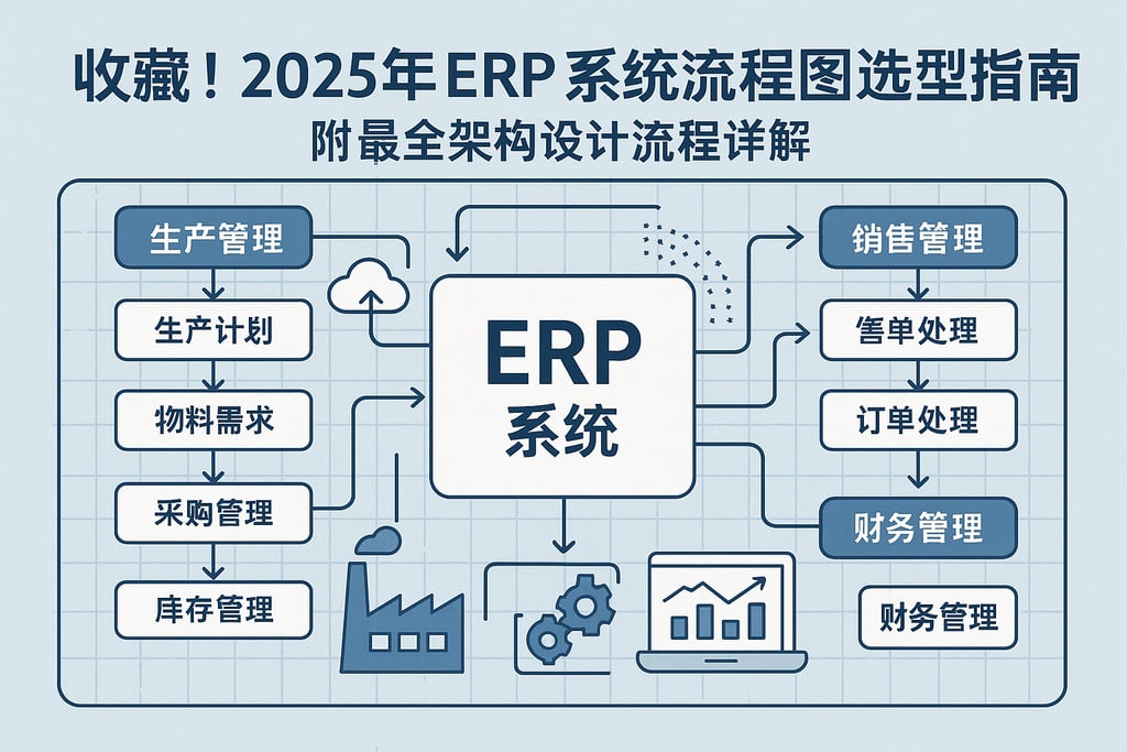 收藏！2025年ERP系统流程图选型指南，附最全架构设计流程详解